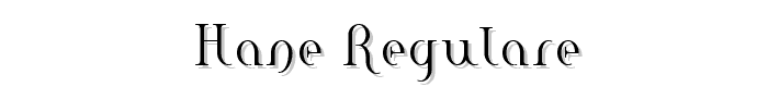 Hane RegularE font